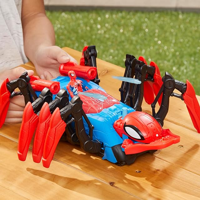 Foto 4 de 8 de Hasbro - Marvel Spider-Man - Vehículo aracnolanzador - Juguetes de superhéroes para niños pequeños