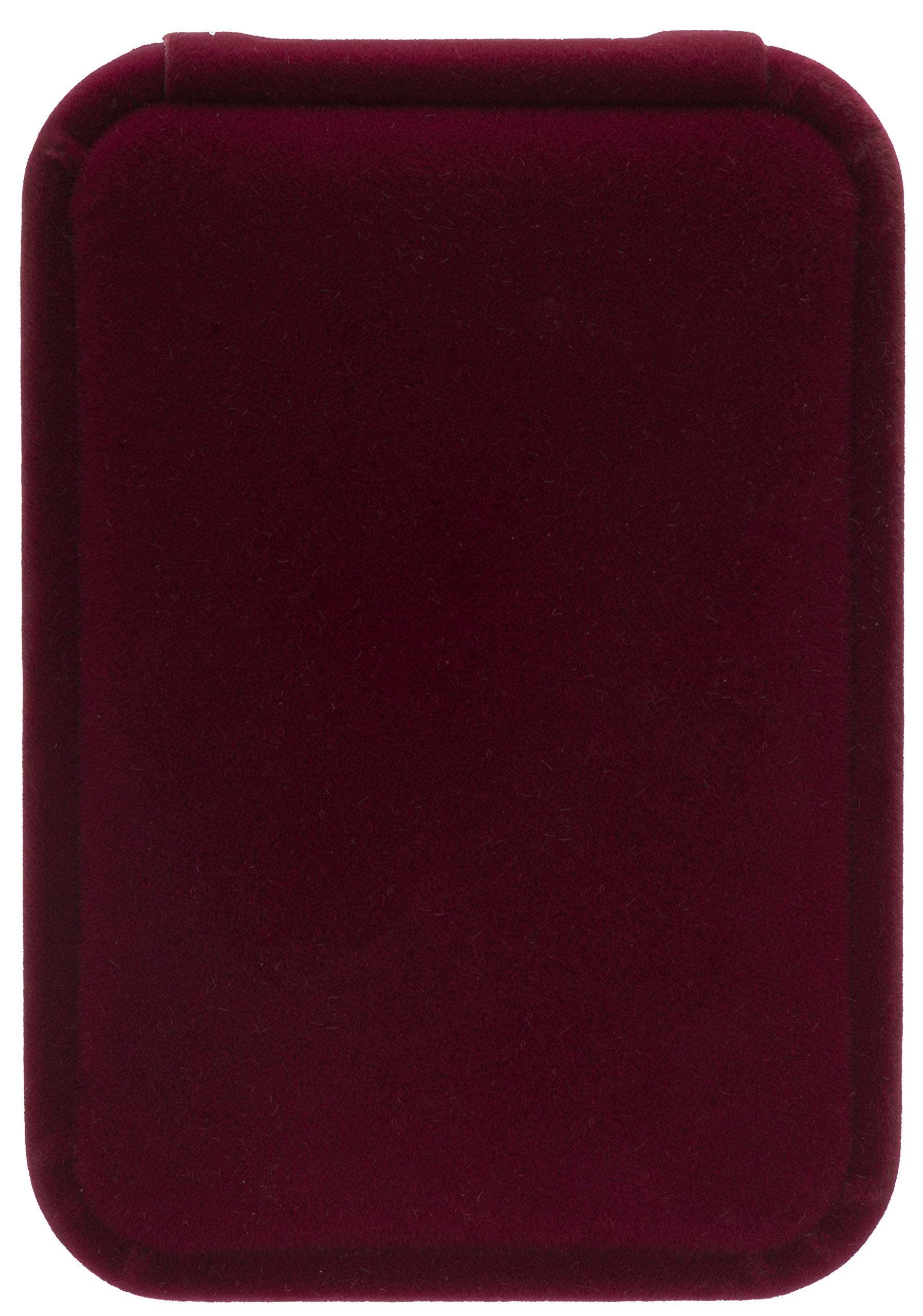 Classic Velvet Jewelry Gift Box Case for Necklace Pendant (Wine Red)