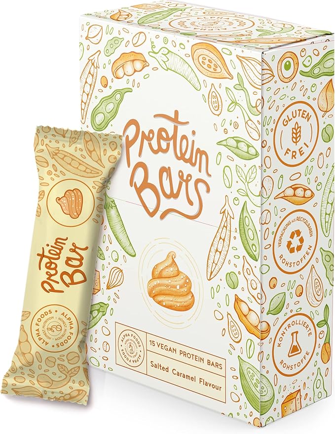 Vegan Protein Bars x15 Pack Salted Caramel Flavour Plant Based