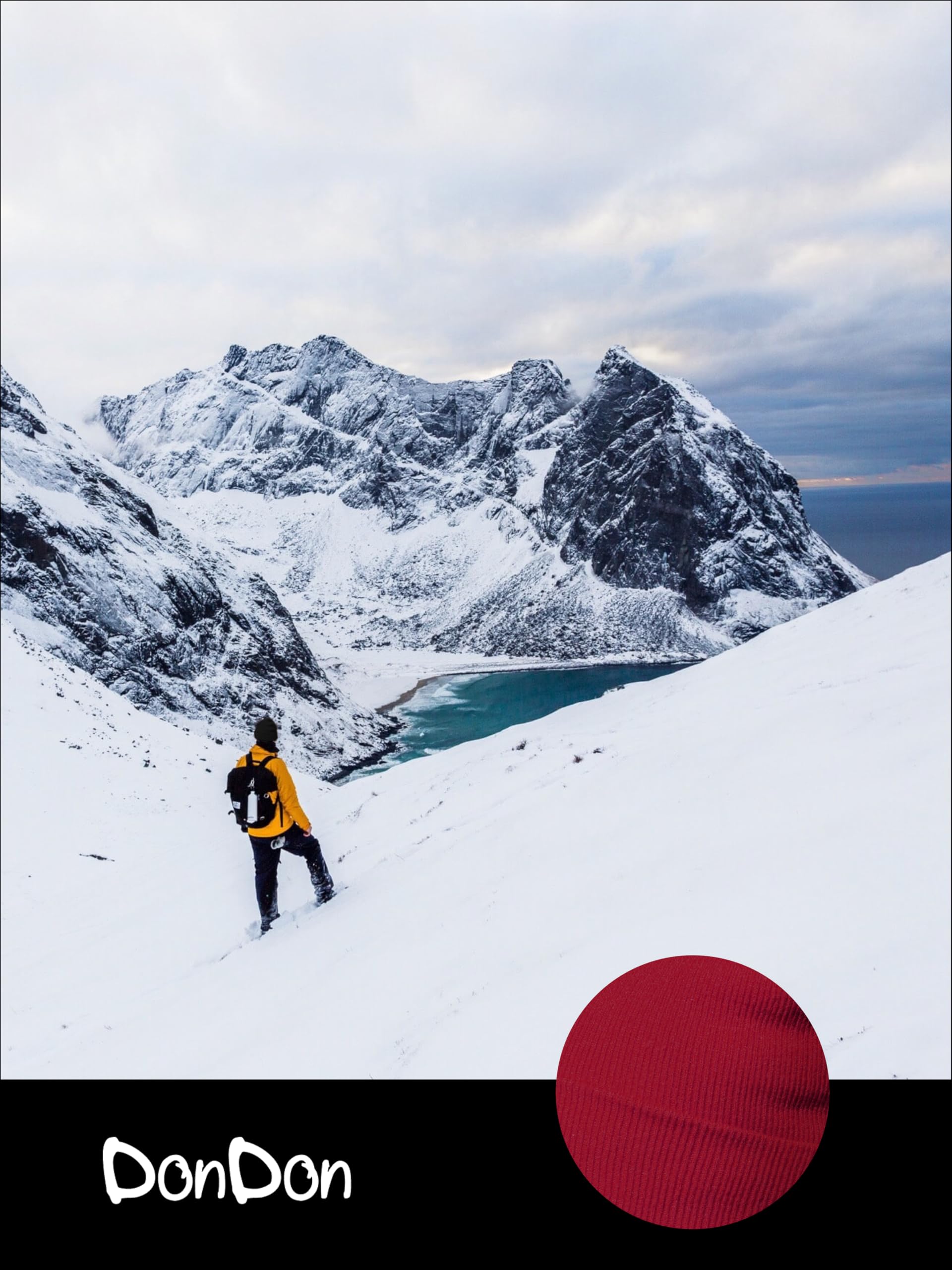DonDon Gorro hombre Gorro mujer Gorro de invierno Beanie Diseño clásico