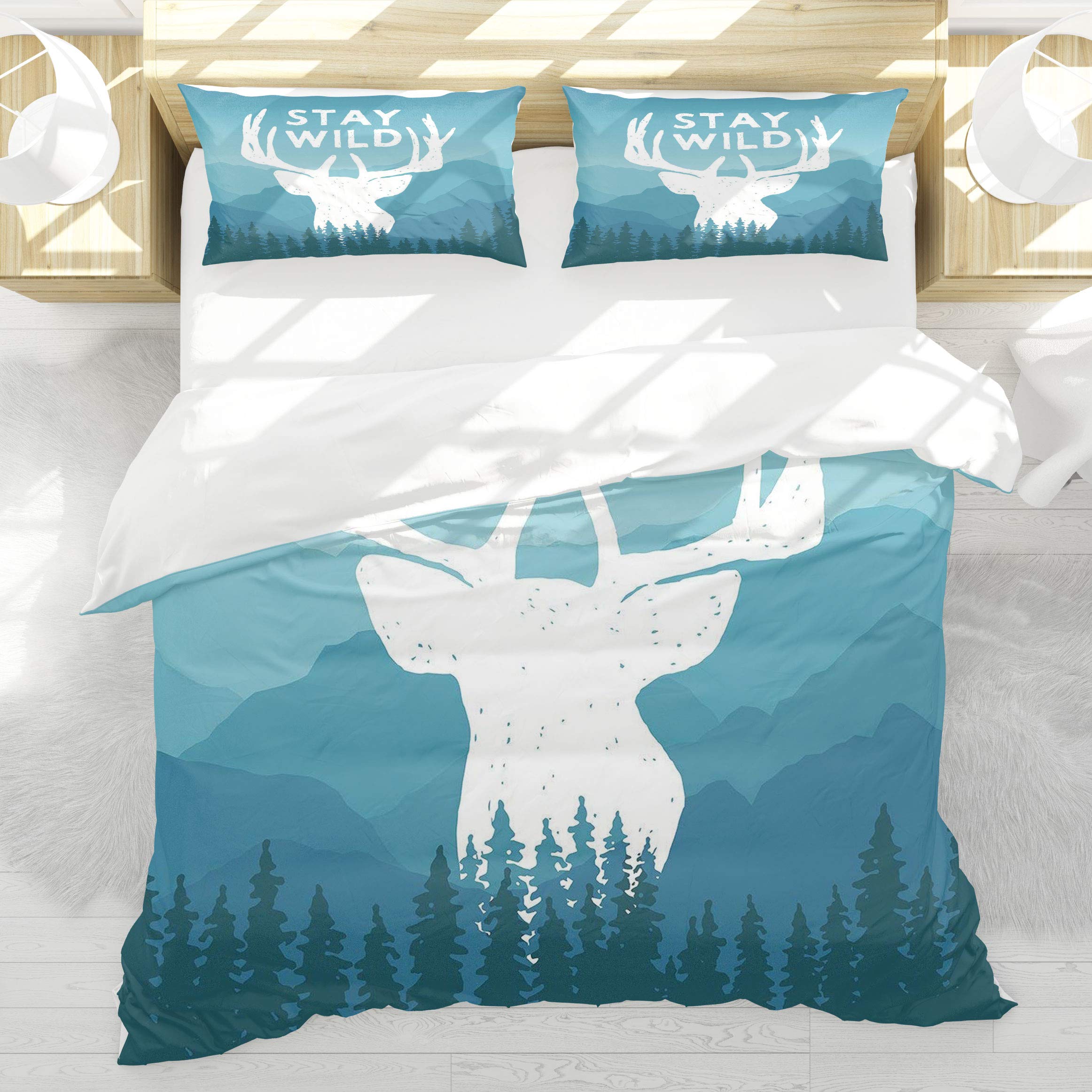 Housse de couette 220x240cm pour éliminer la monotonie d'une chambre adulte