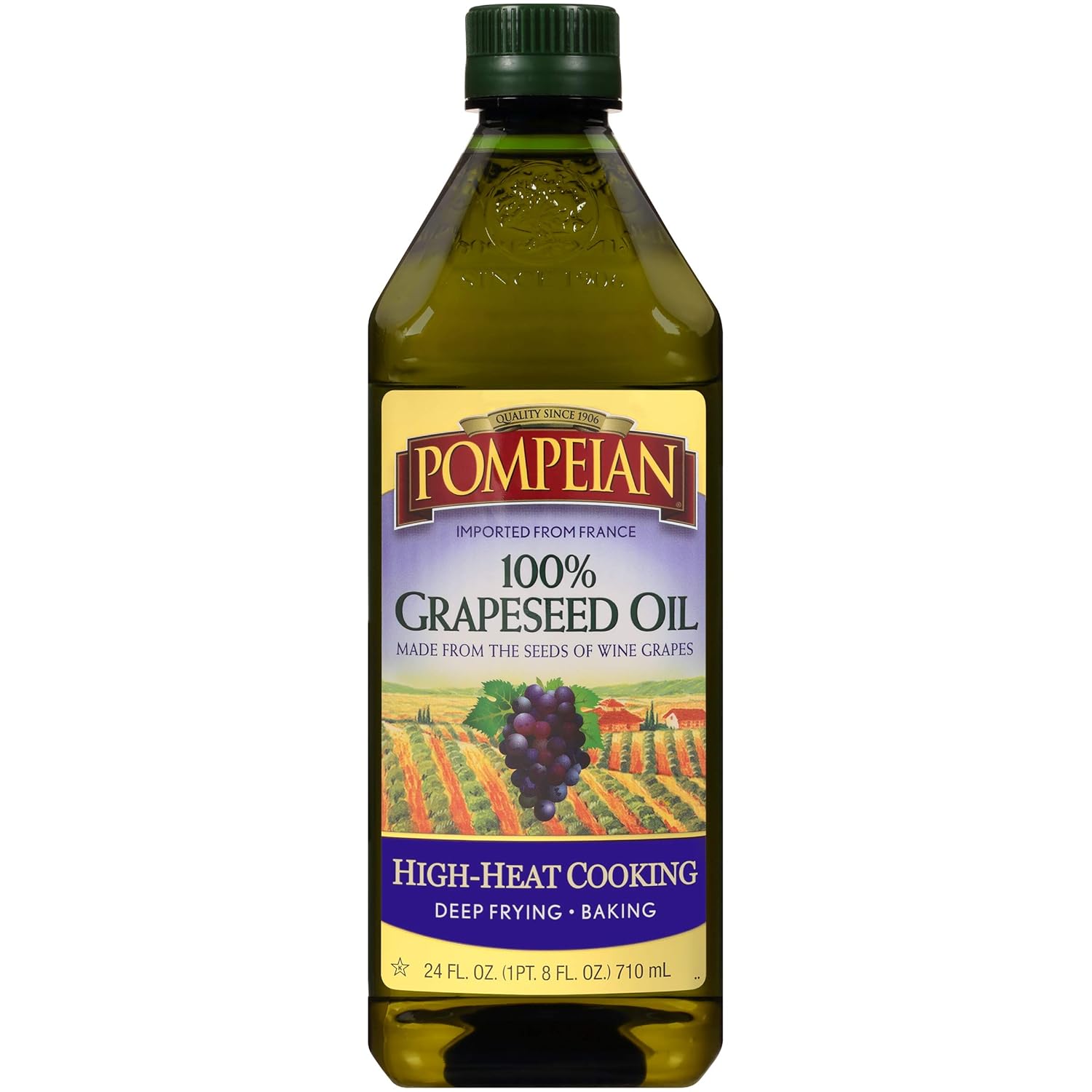 Amazon.com : Pompeian 100% Grapeseed Oil, Light and Subtle Flavor ...