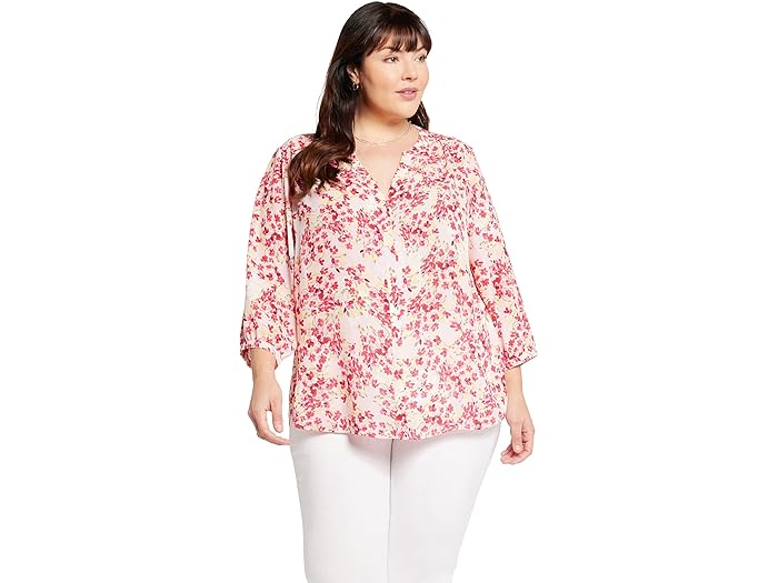 Plus Size Pintuck Blouse - Image 1