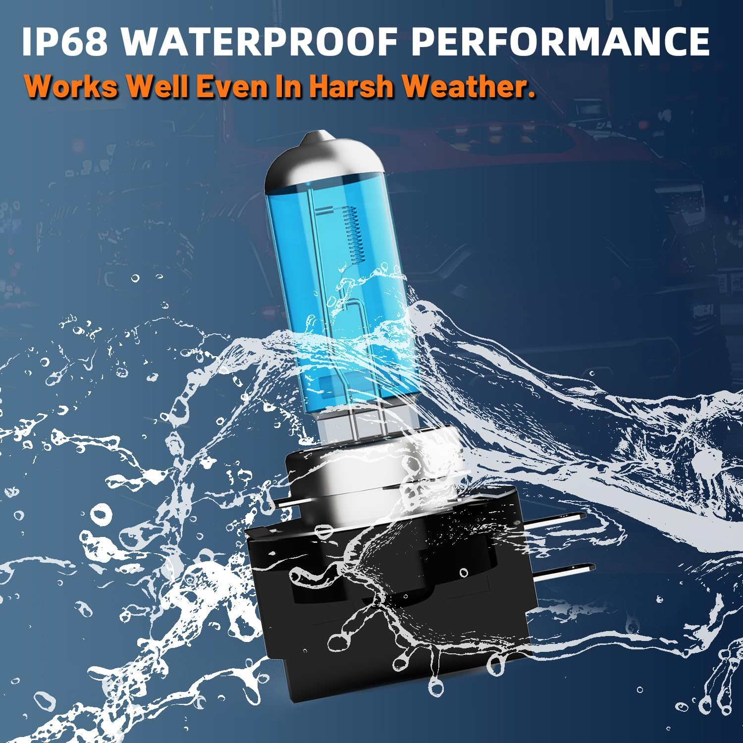 Headlight Bulbs Compatible With Kia Rio 2012-2017,H11B Low Beam Halogen Light Bulb Combo,Super Bright 6000K White,Plug and Play,Pack of 2