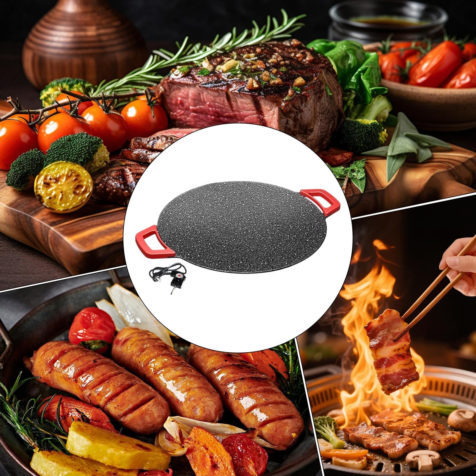 Générique Elektryczne gotowanie | Do gotowania elektrycznego | Jednolite grillowanie grzewcze | Do kuchni domowej restauracji wewnątrz na zewnątrz piknik grill