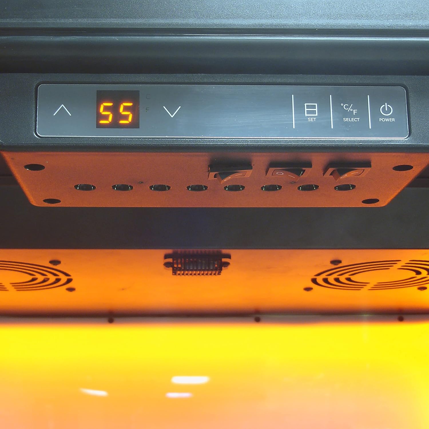 Close-up of the VinBo Racks with wine bottles