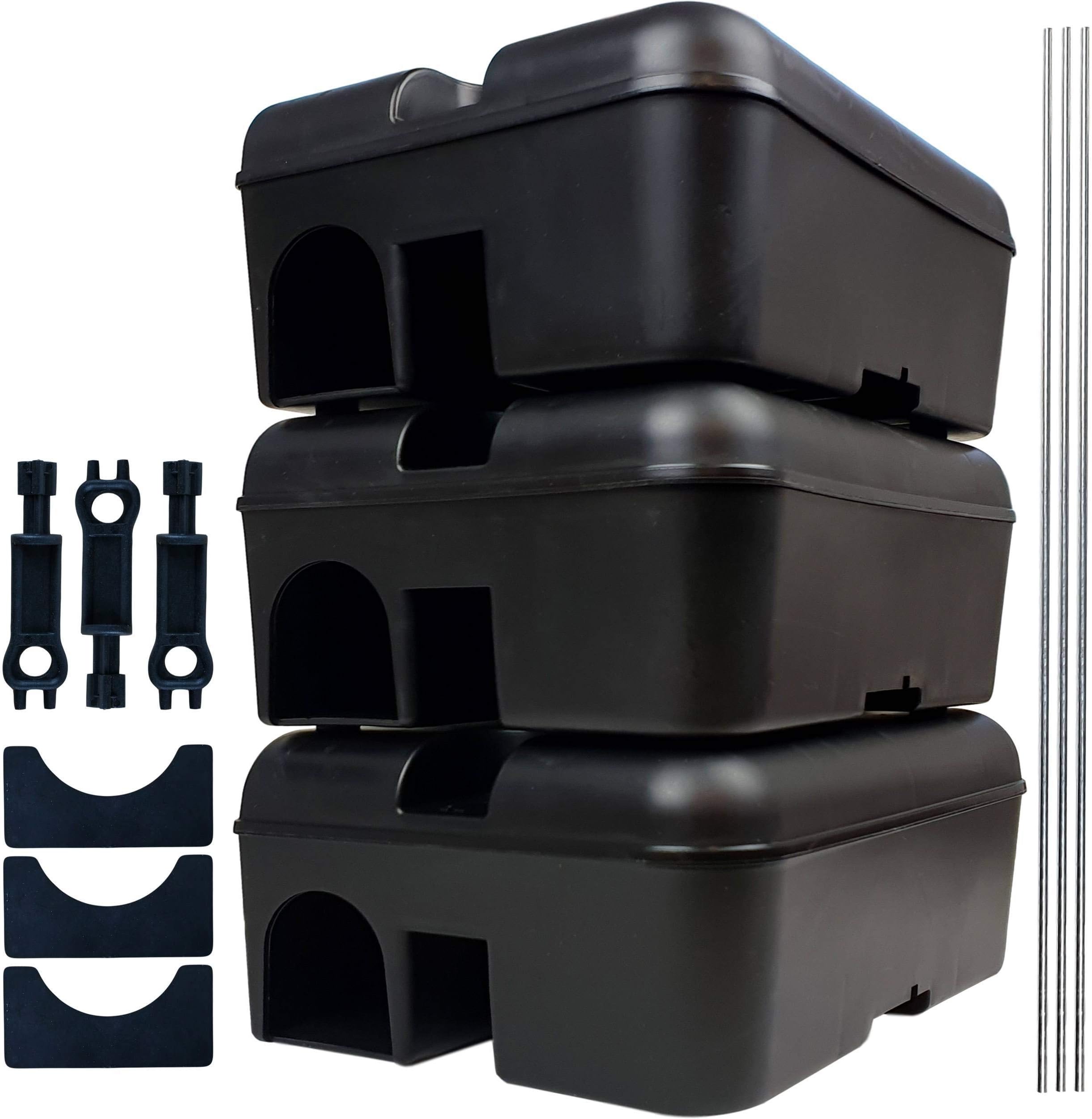 3 x Roshield Professional Baiter Rat & Mouse Bait Station - Holds Traps & Poison Bait