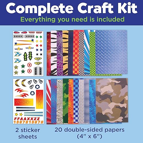 Vista 14 de Creativity for Kids Stunt Squadron Fold & Launch Paper Airplanes: crea 80 aviones de papel, kit de ciencia STEM para niños, kit de manualidades