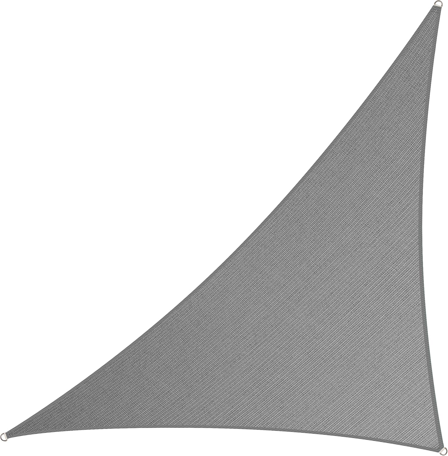 ShadeMart 20' x 20' x 28.3' Grey Right Triangle Sun Shade Sail UPF50 smTAPRT20 Canopy Fabric Cloth Screen, Water Air Permeable & UV Block, Heavy Duty, Carport Patio Outdoor - (We Customize Size)