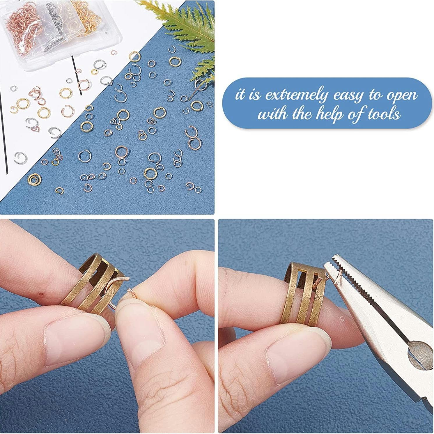100 pz PVD In Acciaio Inox Anelli di Salto Aperti Lotto 3 4 5 6 7 8 10 mm Anelli Divisi Connettori Per La Collana Del Braccialetto Creazione di Gioielli Fai Da Te  36