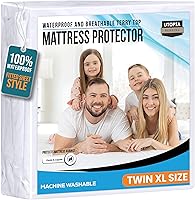 Vista 17 de Utopia Bedding – Protector premium de colchón impermeable – Funda de colchón ajustable transpirable.