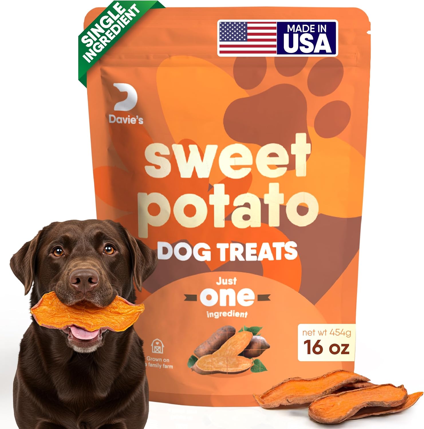 Davie’s Sweet Potato Dog Treats – Healthy...
