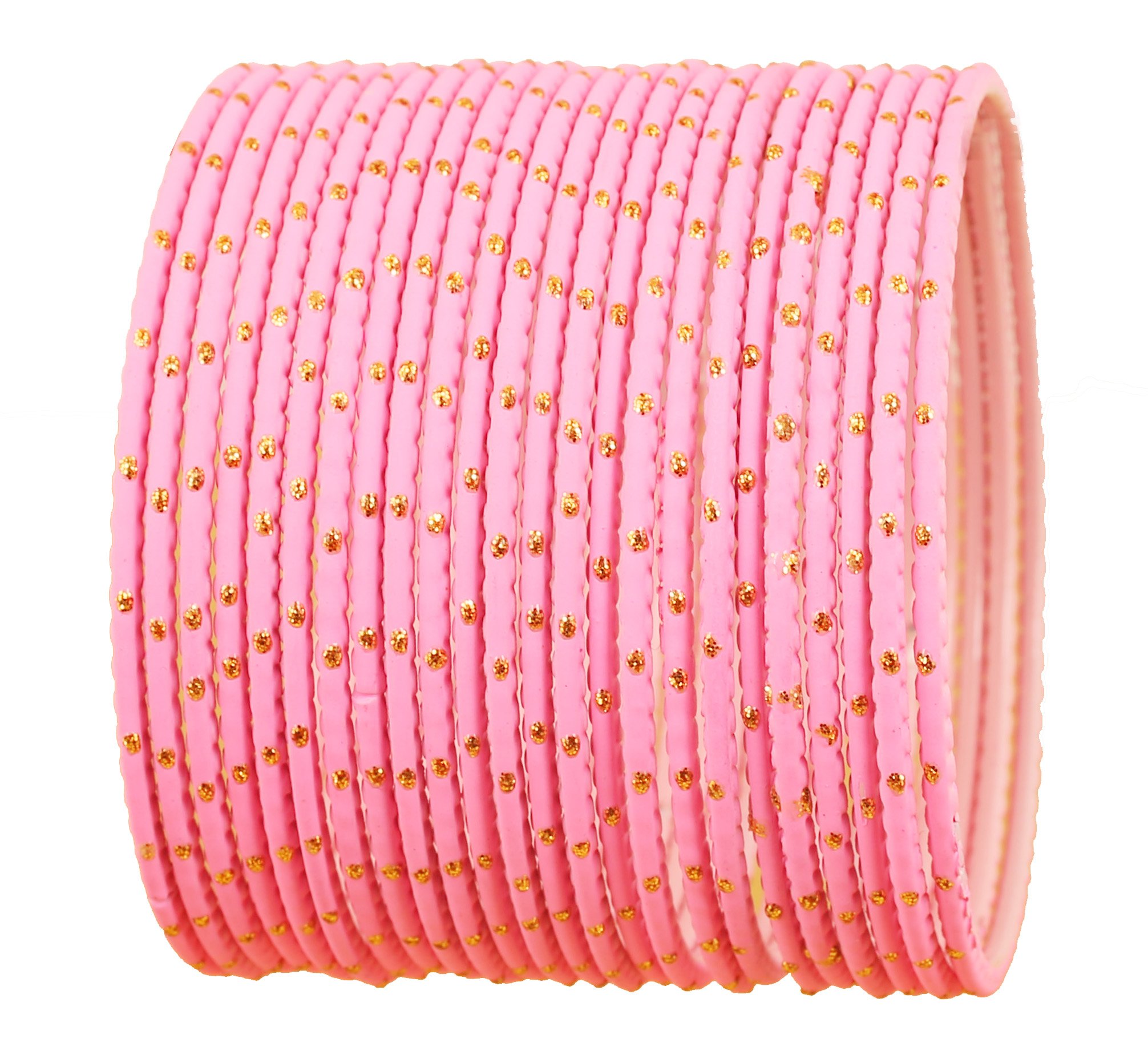 Colorful Bangle Collection Indian Bollywood Exclusive Golden Glaze Exotic Textured Colorful Designer Jewelry Bangle Bracelets Set of 24 For Women.
