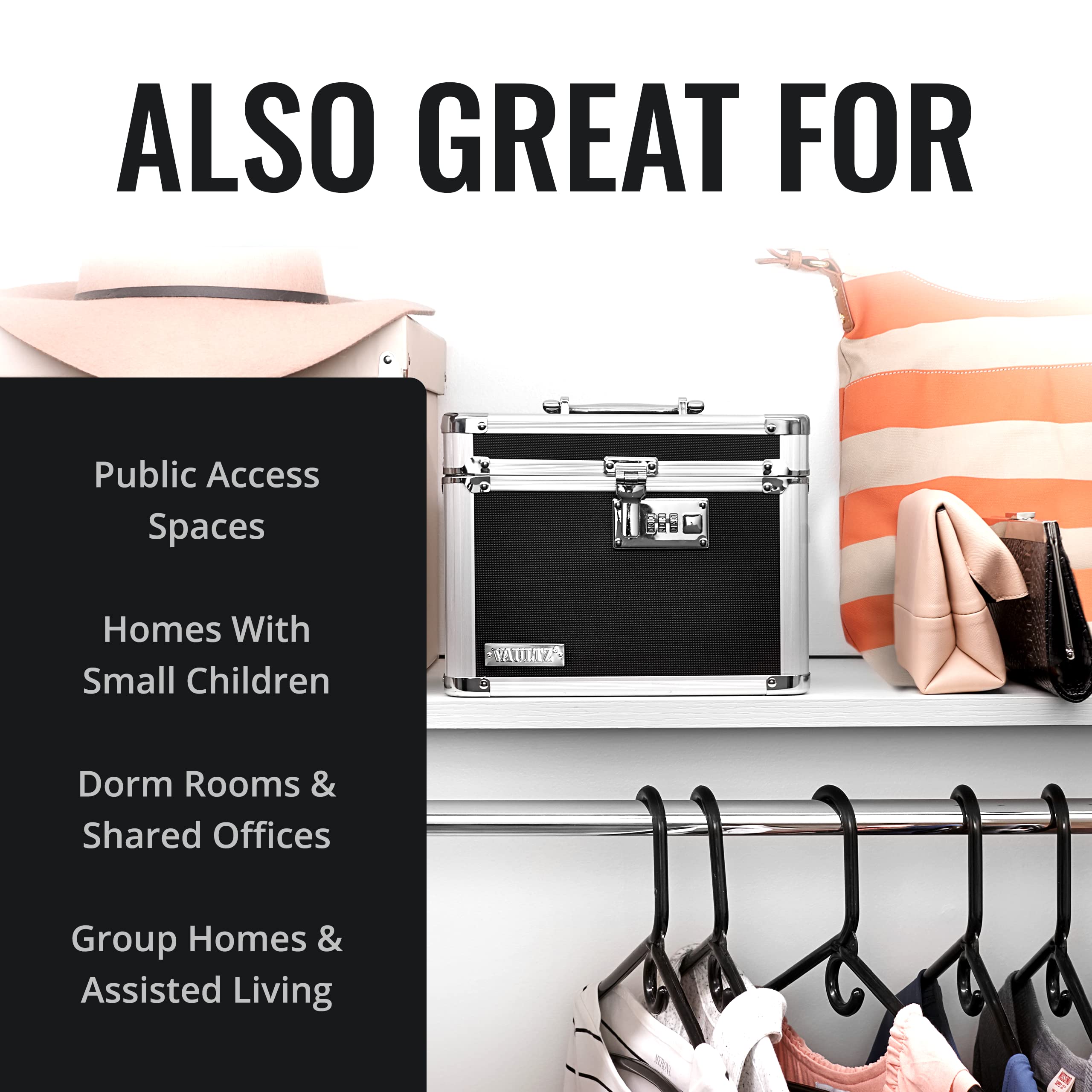 Vaultz Combination Lock Box Pack of 1 10 x 7.25 x 7.75 Inch