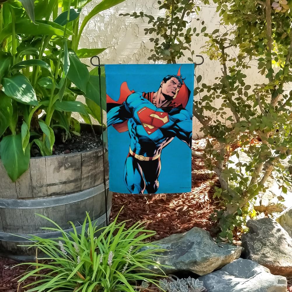 Superman Character Garden Yard Flag