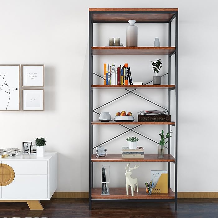 Buy (Bookcase) Modrine Bookcase Book Shelves,Vintage 5Shelf