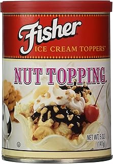Fisher, Nut Topping, Mixed Nut Variety, 5oz Can (Pack of 4)