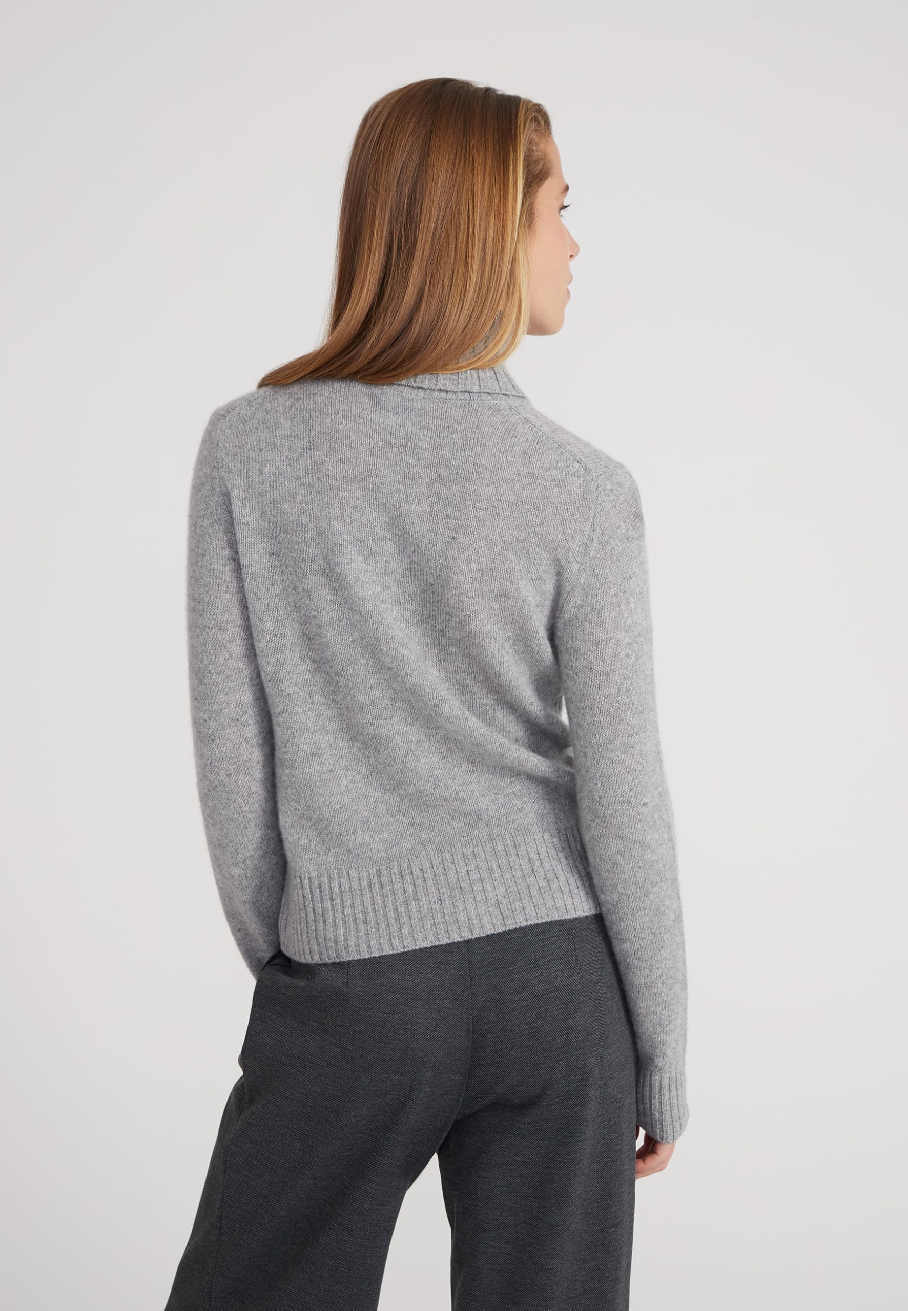 Style & Republic Damen Rollkragenpullover aus 100% Kaschmir, Regular-Passform, stilvoller Premium-Cashmere-Strickpullover für Herbst und Winter