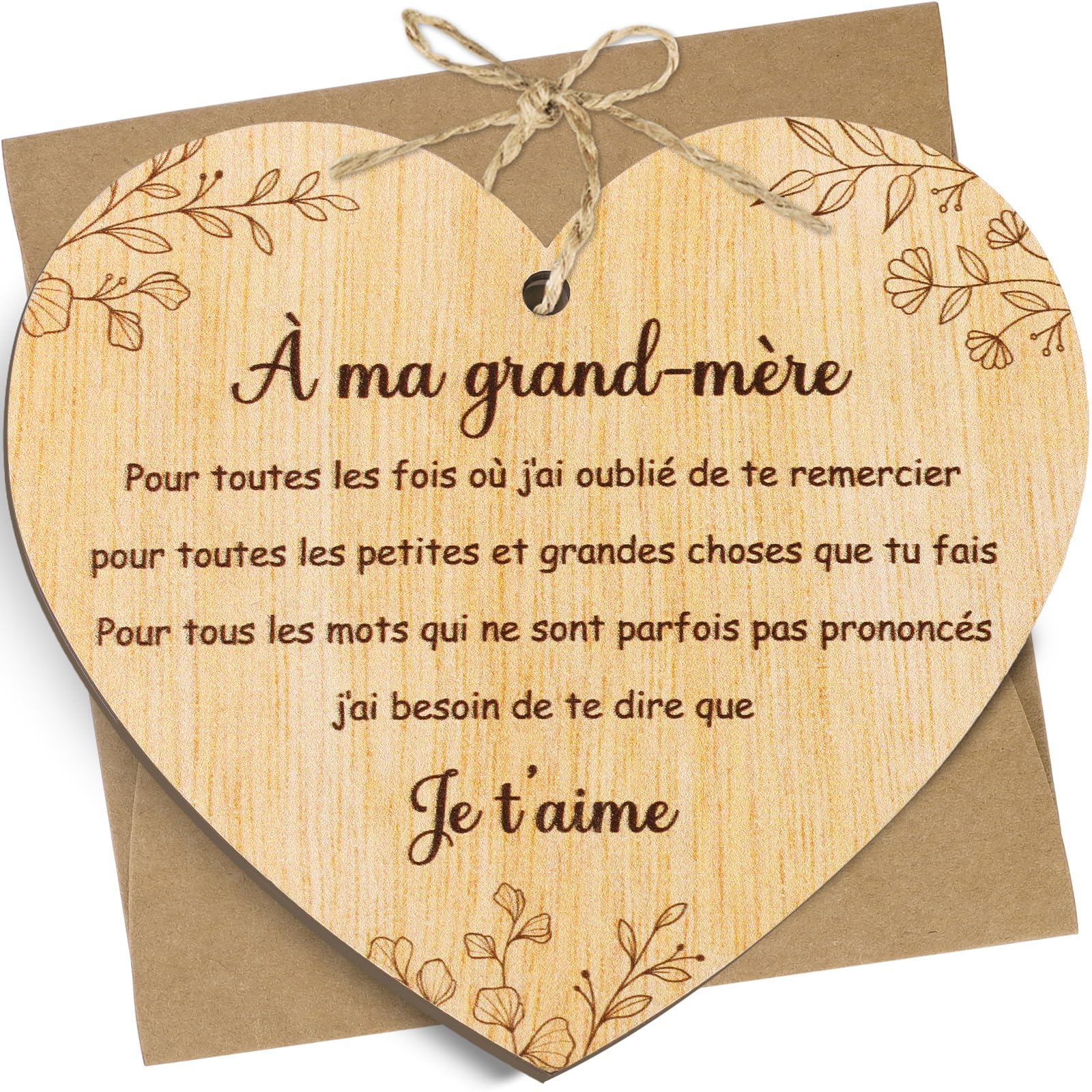 DPKOW Mamie Porte-Clés Carte Avec Enveloppe, Cadeau Pour Mamie Grand-Mère, Bonne Fête Mamie Carte De Vœux Porte-Clés Fête Des Grand-Mère Cadeau Carte Pour Fête Des Mamie, Mamie Je T'Aime
