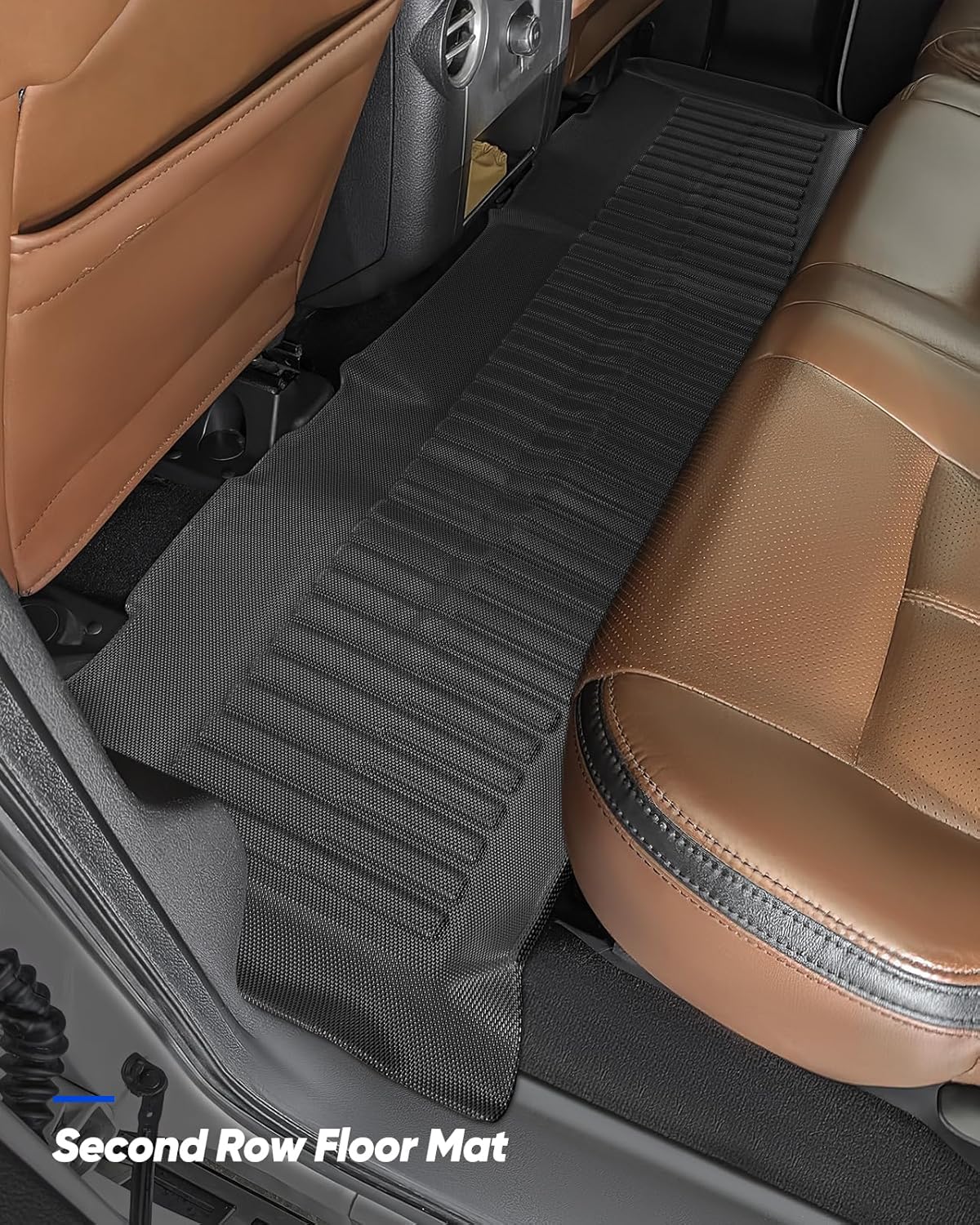 All-Weather Heavy-Duty Rubber Floor Mats for Ford F-250/F-350/F-450 2012-2016 Super Duty Crew Cab (3PCS) - Front & Rear Row, Non-Slip Design - Not for 2nd Row Captain Seats with Center Console - Image 6