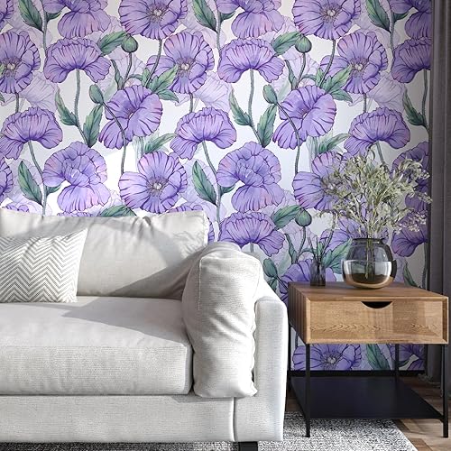 Laatse Papel tapiz blanco y negro para despegar y pegar, papel de contacto floral vintage autoadhesivo para decoración de pájaros botánicos, papel