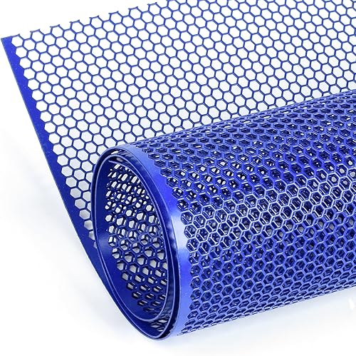 Miniatura 200 de AggAuto Malla universal para parrilla de automóvil de 40 x 13 pulgadas, de acero inoxidable revestido de cloruro de polivinilo, rejilla