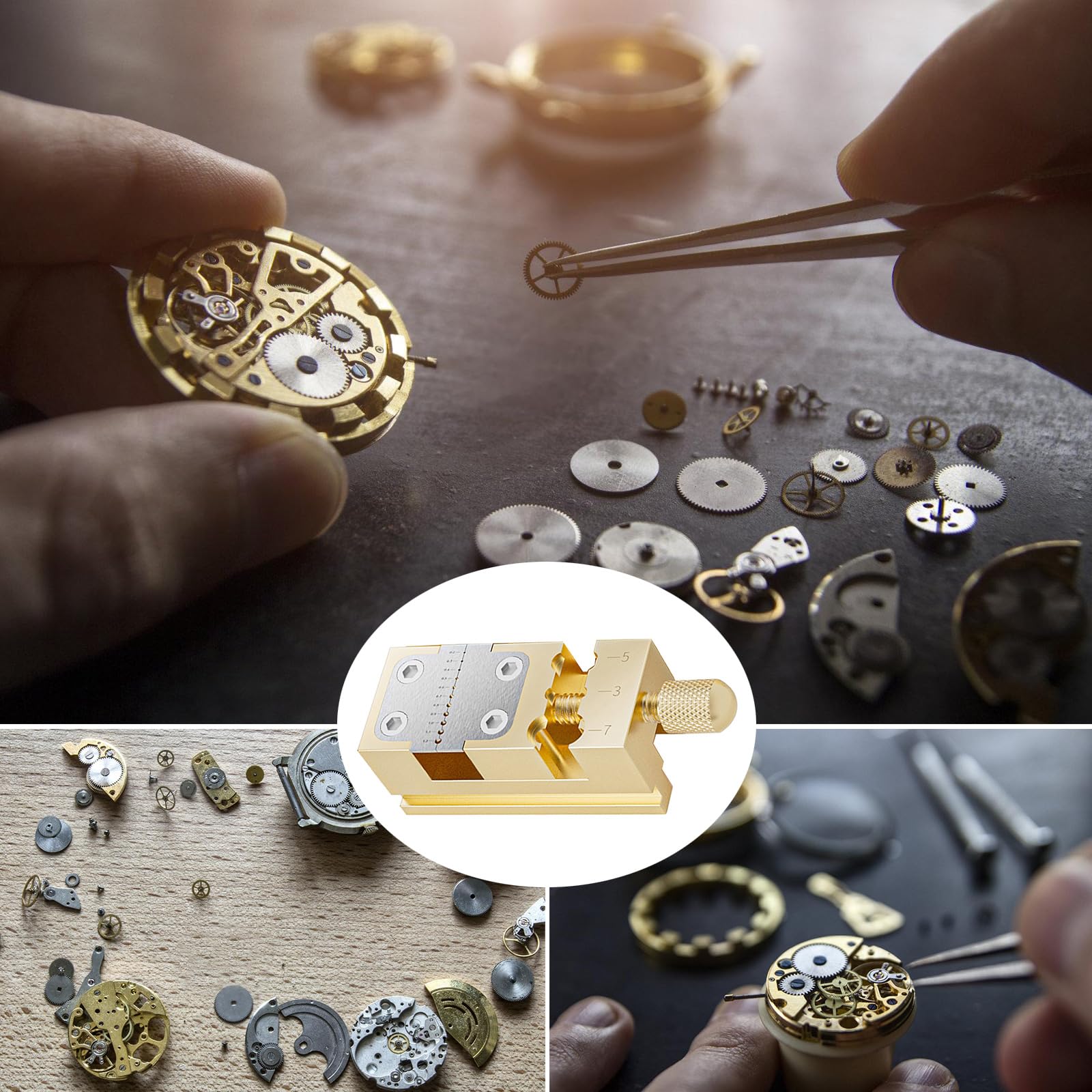 Herramienta de reparación de relojes precisa para 11 hoyos/14
