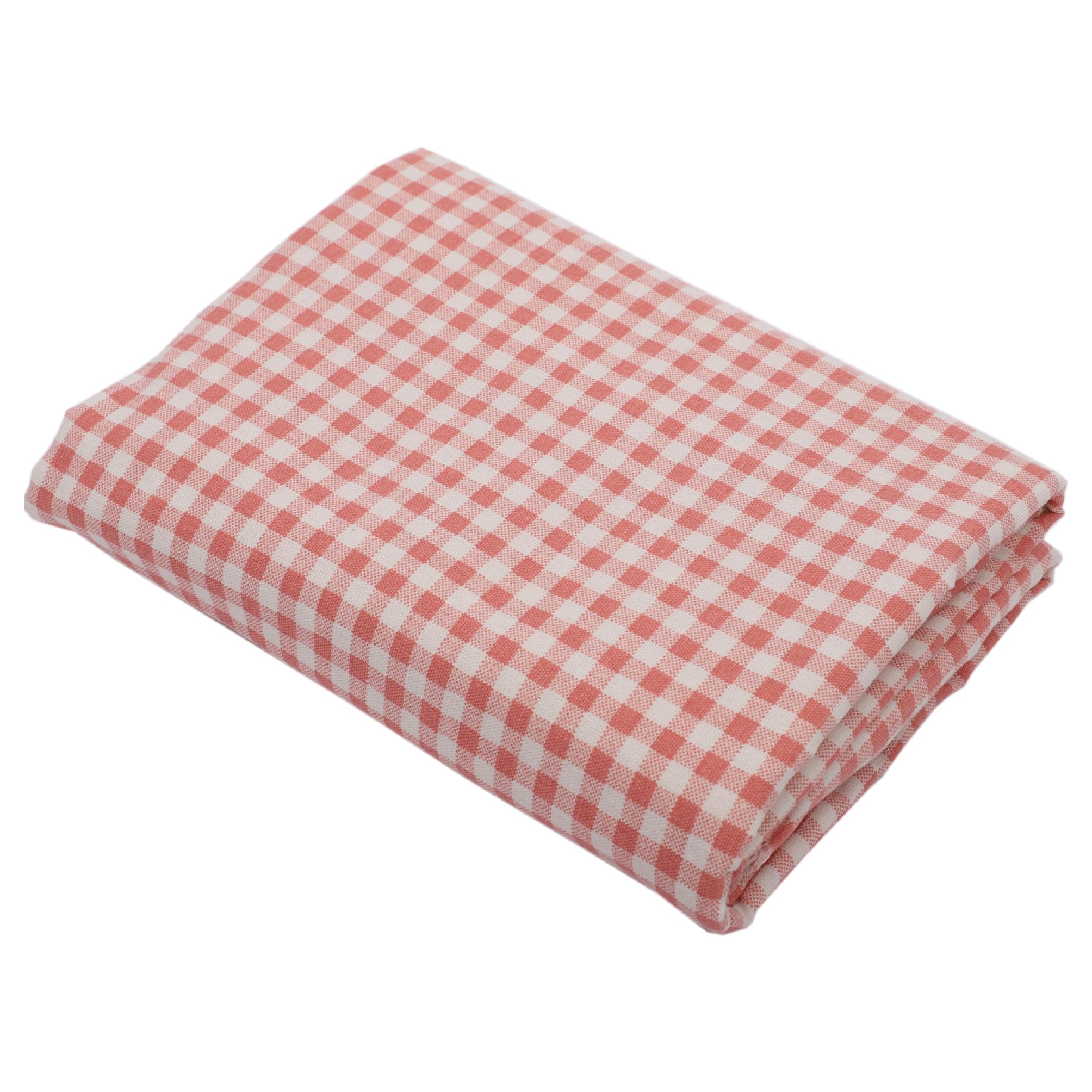 Tissu en coton et lin à carreaux, largeur 3 m, 150 cm, pour canapé, décoration, Noël, patchwork, couture, vêtements, rideaux, nappe, housses de coussin, rose