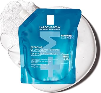 La Roche-Posay Effaclar Purifying Foaming Gel Cleanser Anti-Breakout Facial Cleanser 400ml Refill Pouch