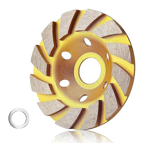 Miniatura 8 de sansheng Muela abrasiva de hormigón de 4 pulgadas, rueda de copa de diamante, amoladora angular, molienda de hormigón, granito 2 piezas