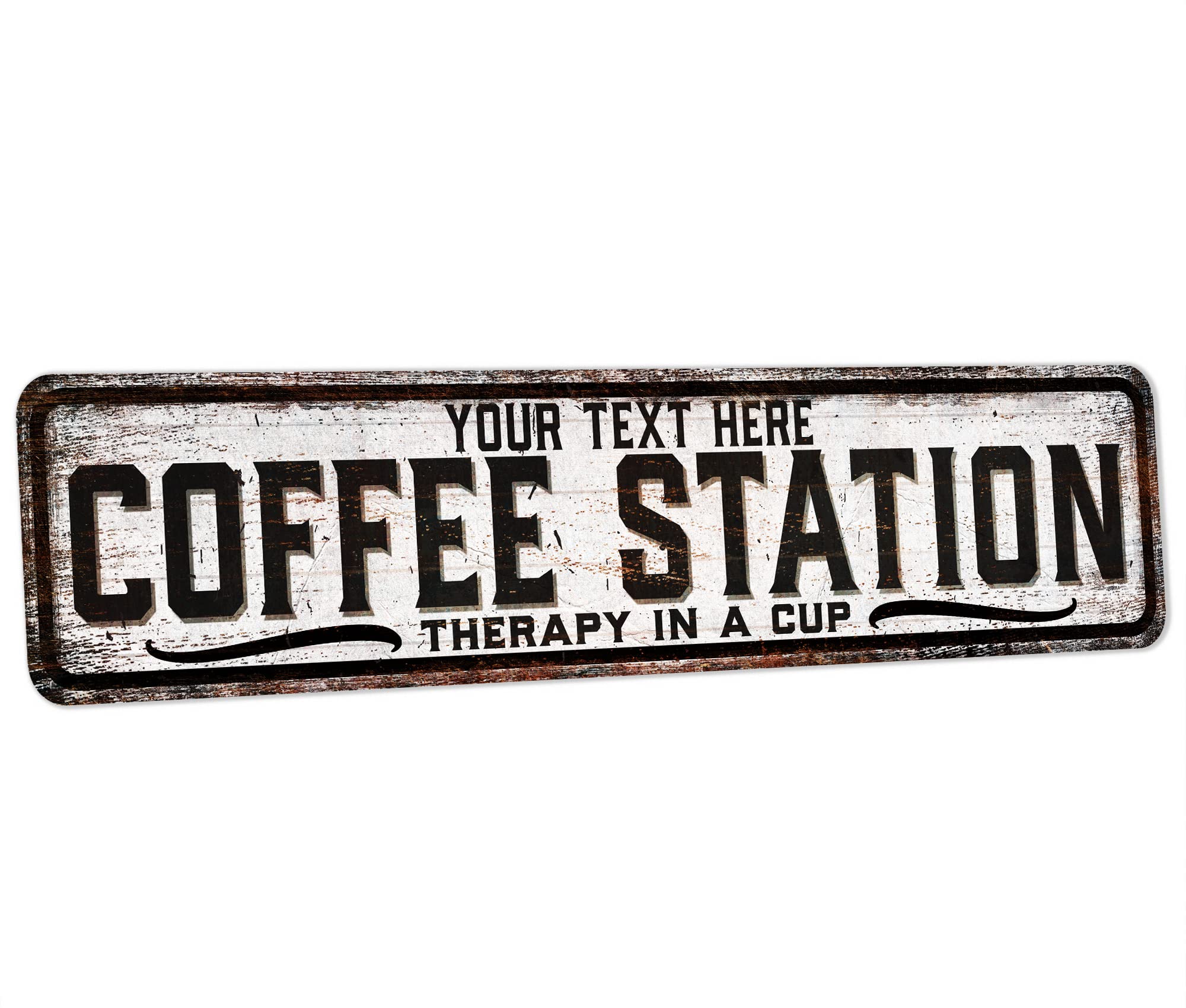 Custom Coffee Bar Sign - Personalized Cafe Corner Station - Barista Gifts - Wall Decor - 6x24
