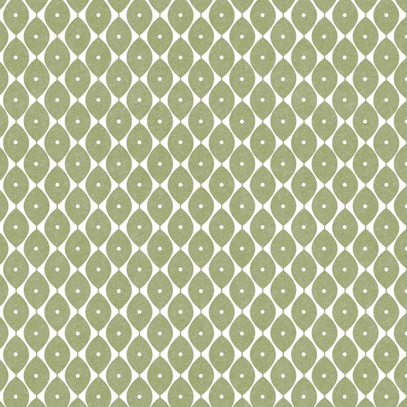 QPC Direct Abstract LEAF Print PVC Oilcloth Table Cover Vinyl Tablecloth 2 Metres (Sage Green)