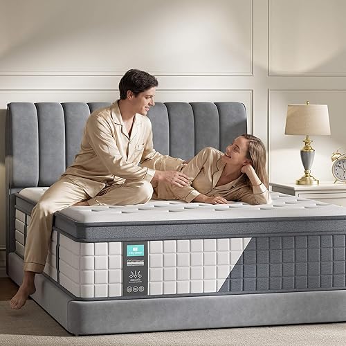 King Mattress 14 Inch, (2026 Upgraded) Luxury Hybrid Mattress in a Box, Medium Plush Memory Foam for Side & Back Sleepers, 7-Zone Pocket Springs, Cooling, Edge Support, Motion Isolation, CertiPUR-US