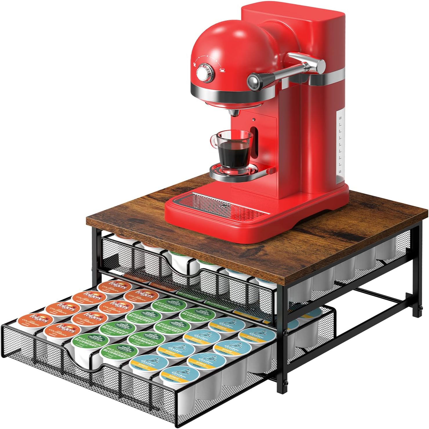 Nandae Coffee Pods Holder, 72 Capsules Storage Drawer for K Cup Pods