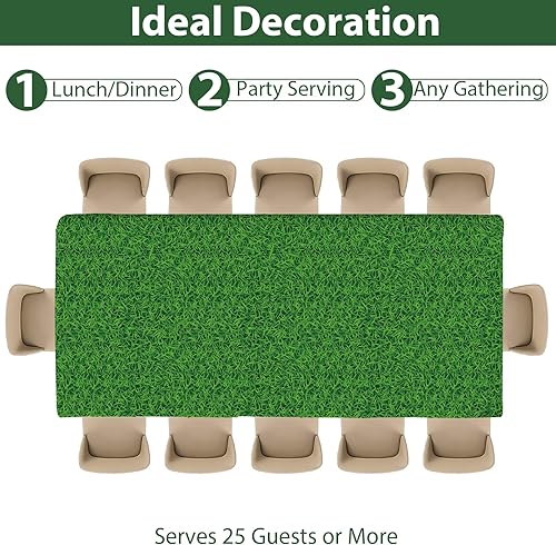 Vista 141 de Qyeahkj Platos de decoración de fiesta de cumpleaños de fútbol, servilletas, suministros de mantel, suministros para 24 invitados, vajilla