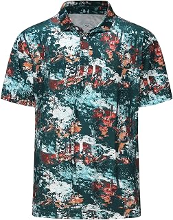 MOHEEN Men's Short Sleeve Polo Shirt, Elastic and Breathable Golf Polo Shirt for Men Casual Polo Shirt Summer