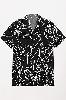 LERIYA FASHION Men's Rayon Shirt - Summer Button Down Shirts | Half Sleeve Printed |Formal |Casual Stylish (Available in Plus Size and Combo Pack of 2)