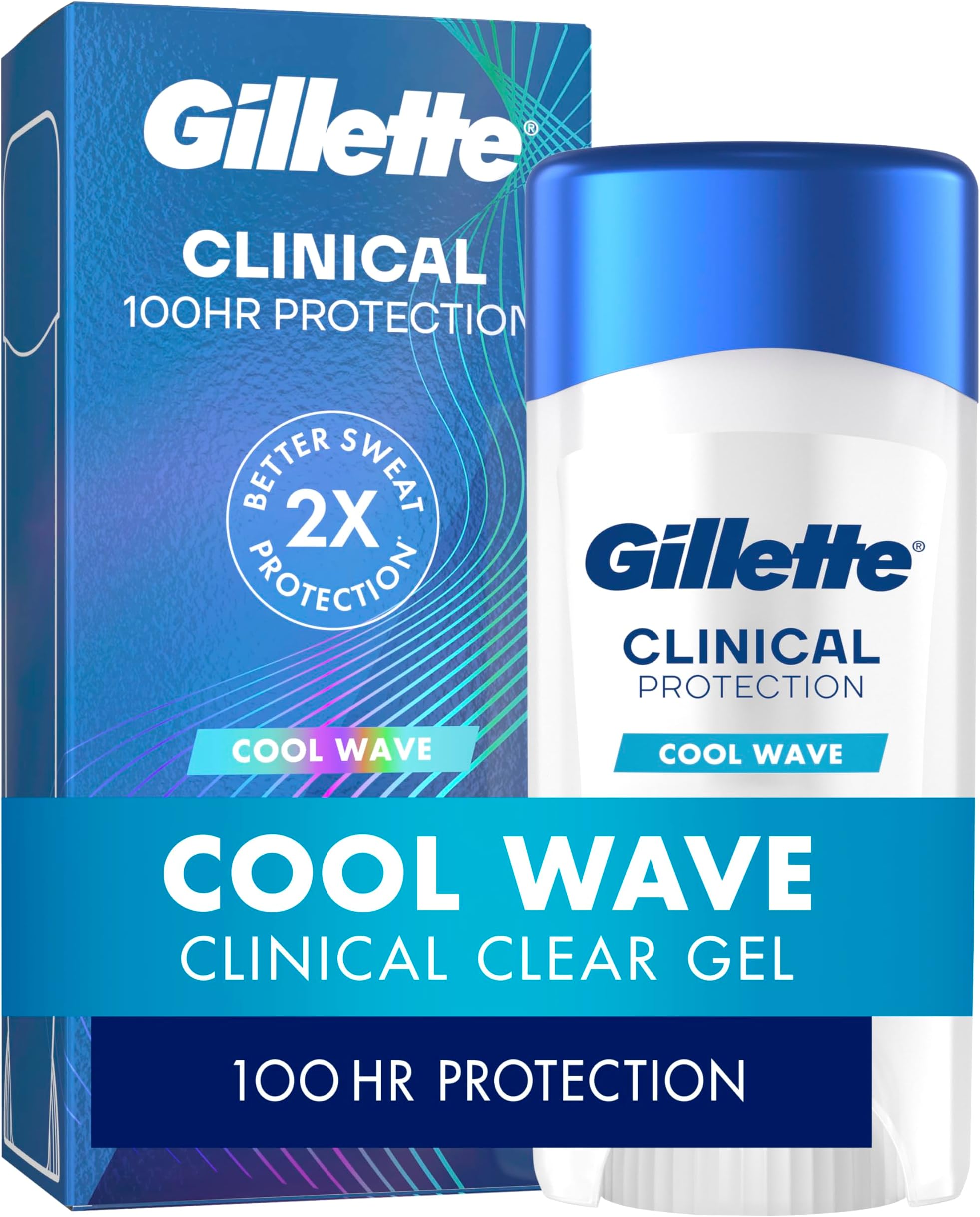 Gillette Clinical Endurance Tough Protection Clear Gel Anti-Perspirant Deodorant For Unisex, 73G