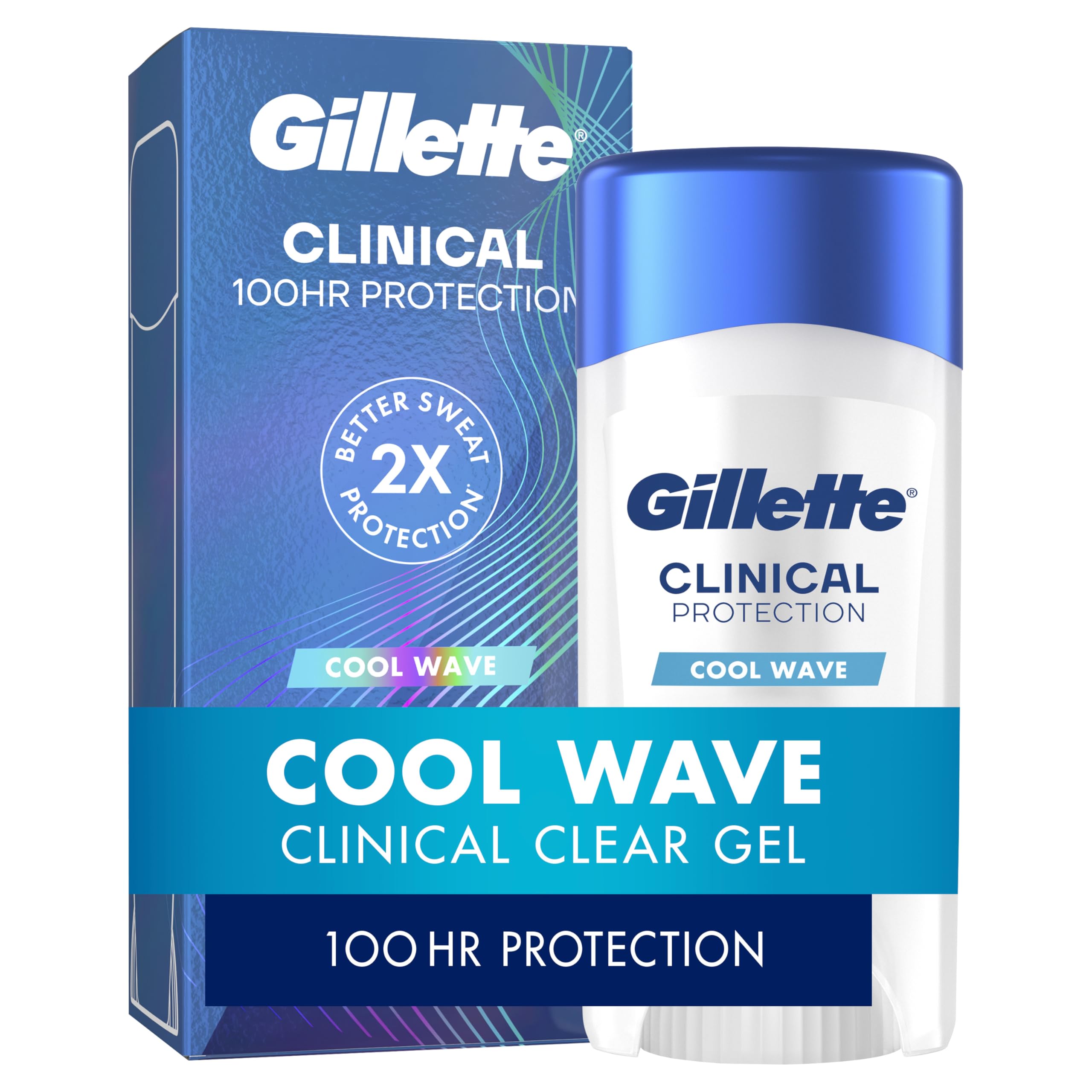 Gillette Clinical Antiperspirant and Deodorant for Men, 72hr Clinical Strength Sweat & Odor Protection, Long Lasting Freshness, Anti-White Mark