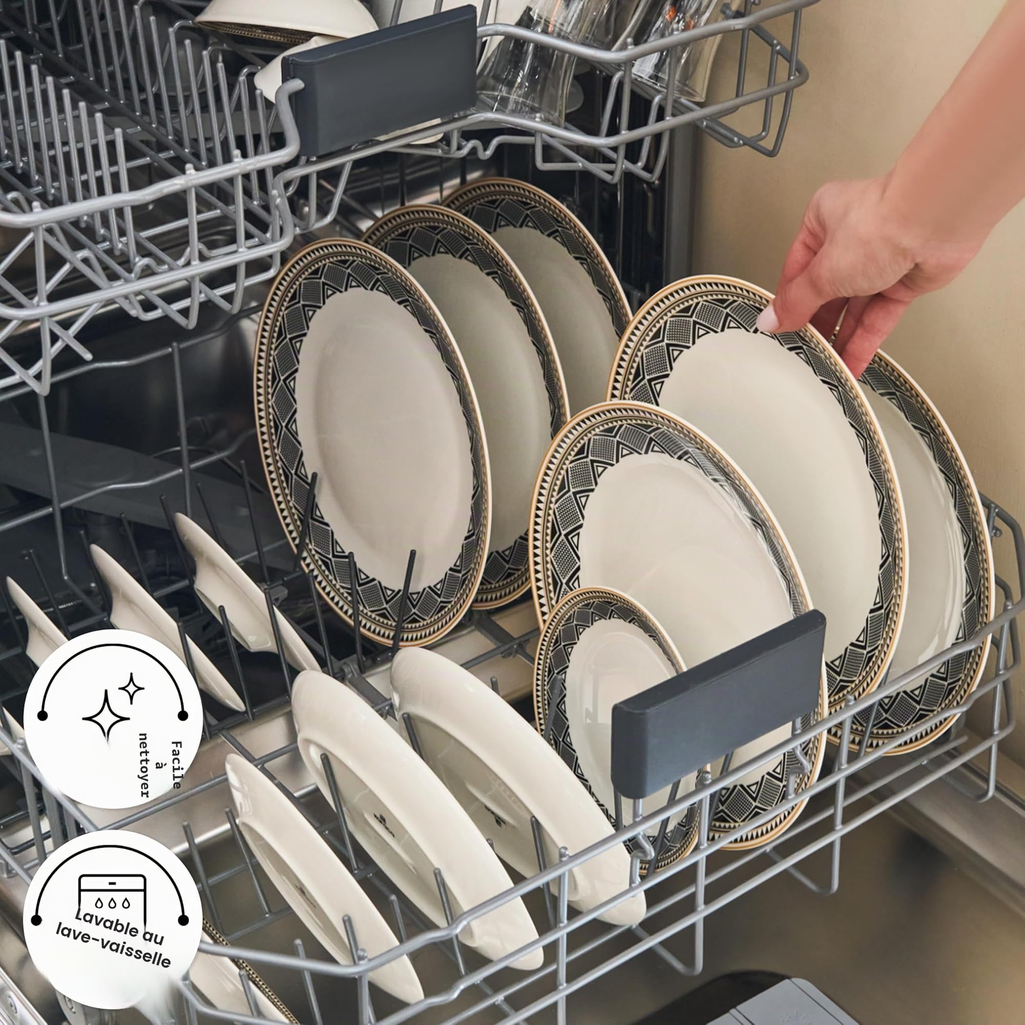 KARACA Globe Ensemble de rangement pour petit déjeuner 26 pièces 6 personnes