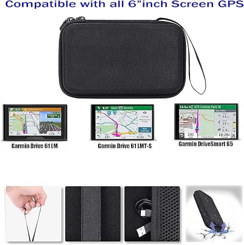 Miniatura 6 de ChargerCity Funda rígida extra grande para GPS Garmin Nuvi Drive Drivesmart 50 51 52 55 56 57 58 60 61 62 63 64 65 66 67 68 2639LMT 2689TOMTOM VIA