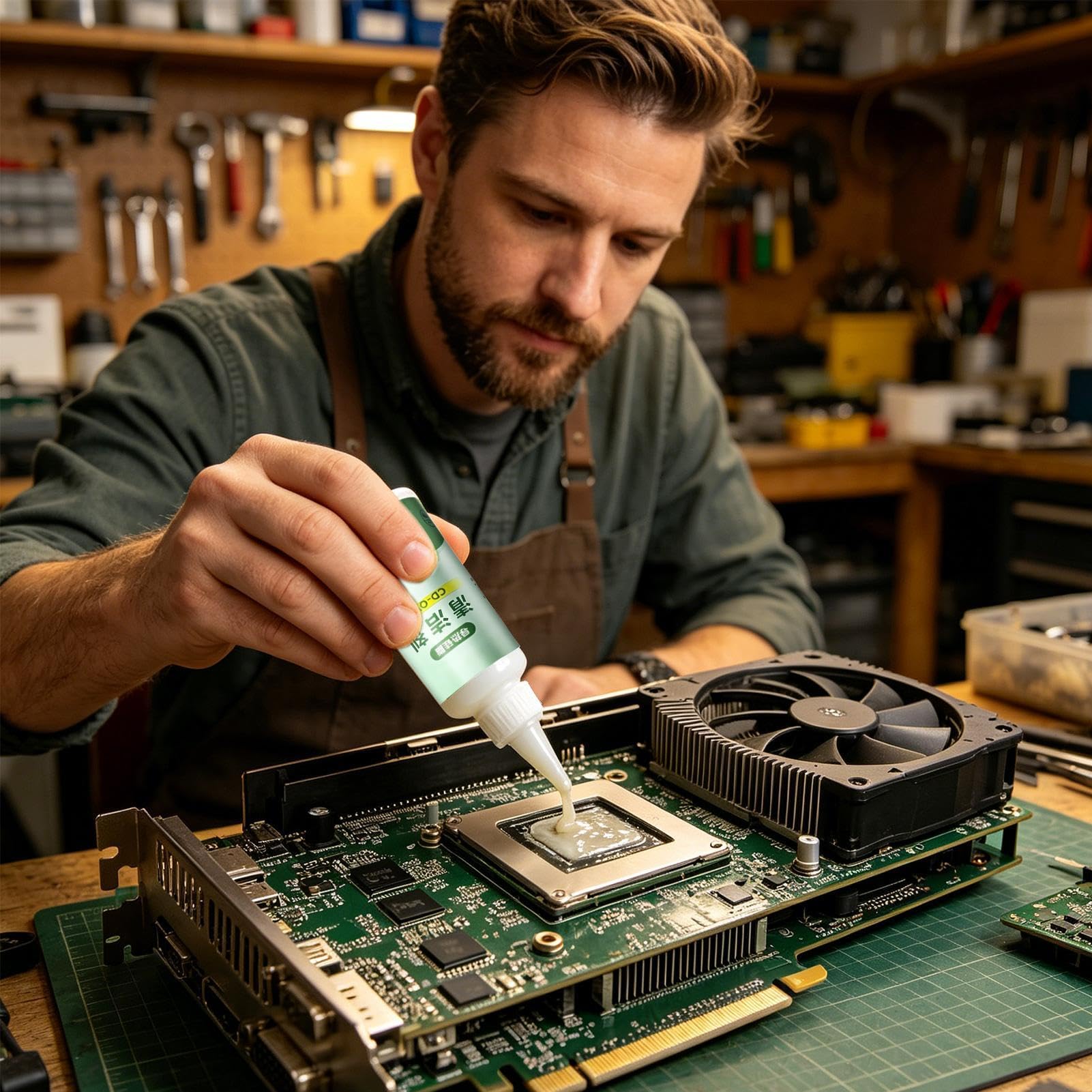 La rimozione di grasso in silicone – 50 ml detergente per la manutenzione del grasso in silicone | rimozione della pasta termica – per GPU computer console dissipatore di calore chipset