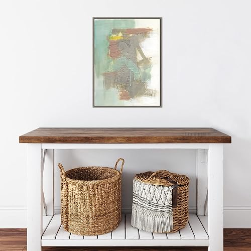 Miniatura 6 de Amanti Art Framed Canvas Wall Art 24x18 Retro Splash IV by Jennifer Goldberger, Framed Wall Art Canvas, Abstract Artwork, Country Rustic Decor,