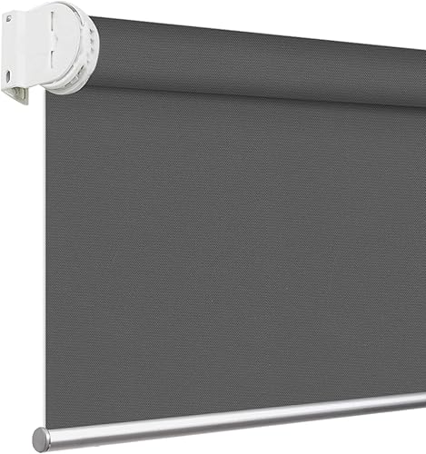 Miniatura 1 de PASSENGER PIGEON - Persianas motorizadas con cenefa blanca, tela blackout con aislamiento térmico e impermeablilidad o tela de filtrado de luz para