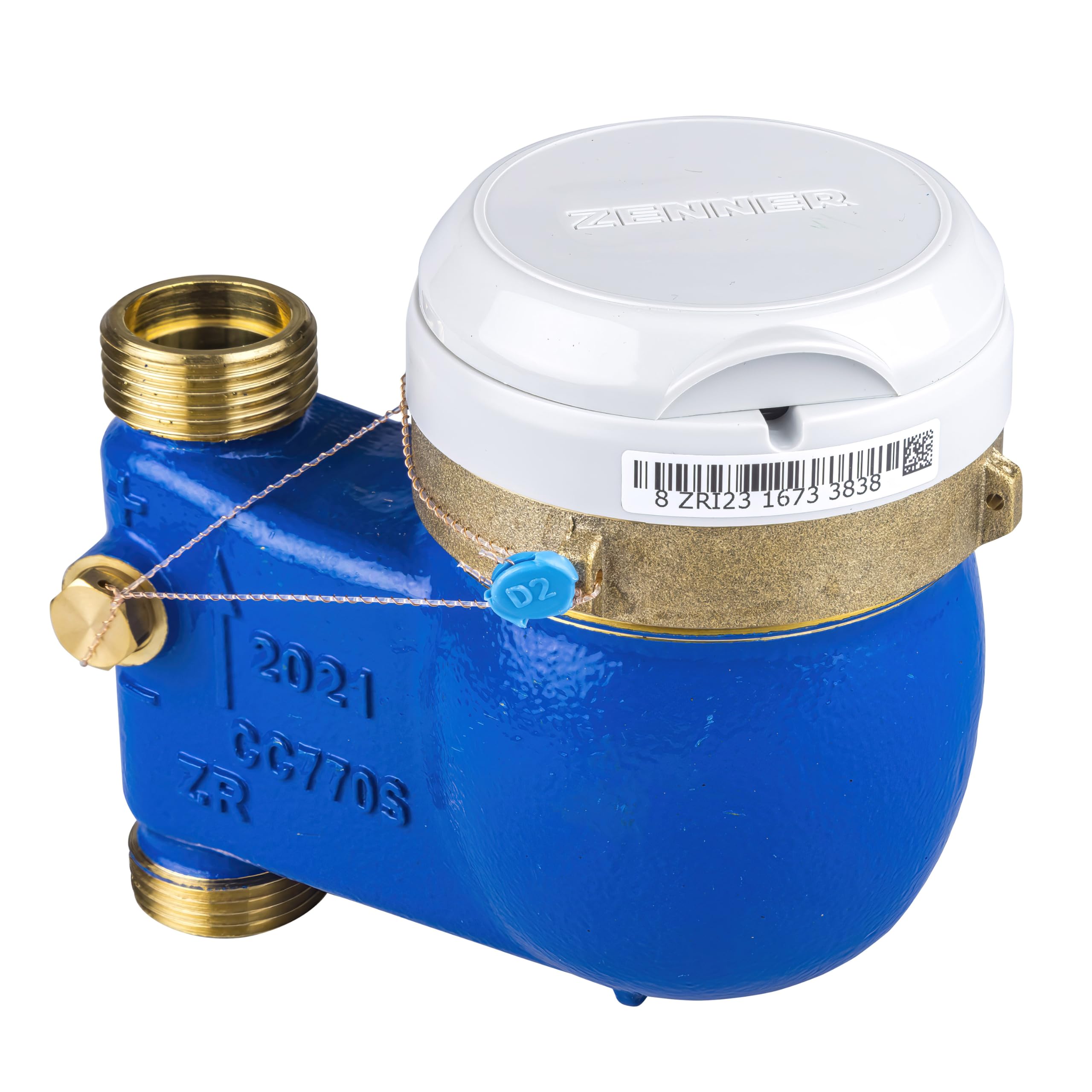 Zenner International MNK-N-ST QN 2,5 - Contatore dell'acqua domestico, verticale
