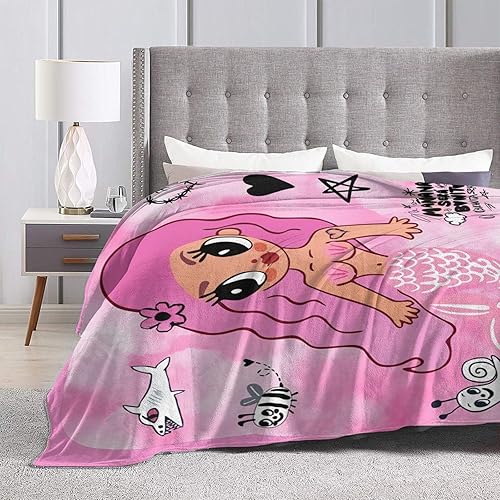 Miniatura 4 de Karol Singer G - Manta ultrasuave de franela ligera para sofá, cama, uso en todas las estaciones, 50 x 40 pulgadas