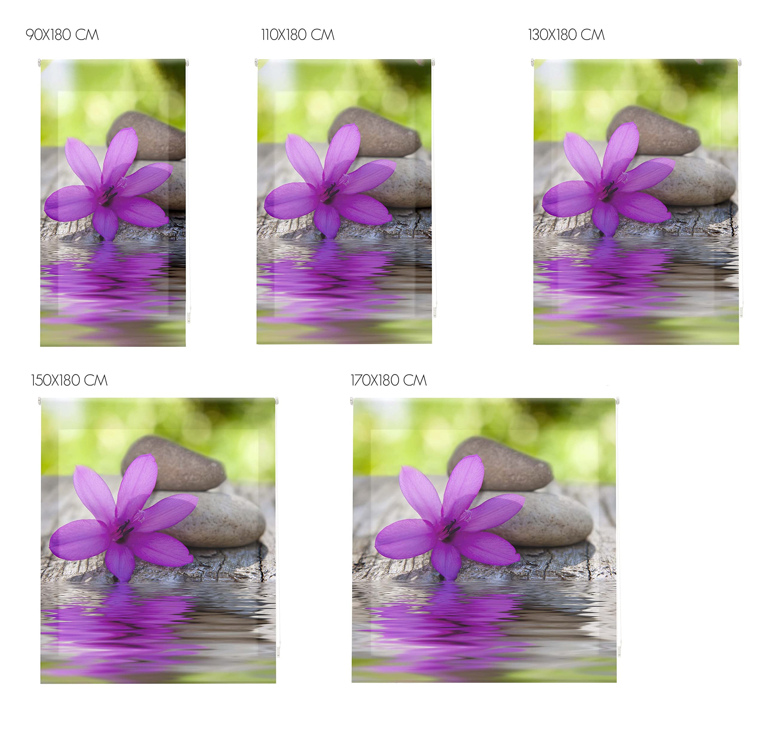 Blindecor Estor enrollable translúcido digital, Zen,W-Z-04502,130X180 cm