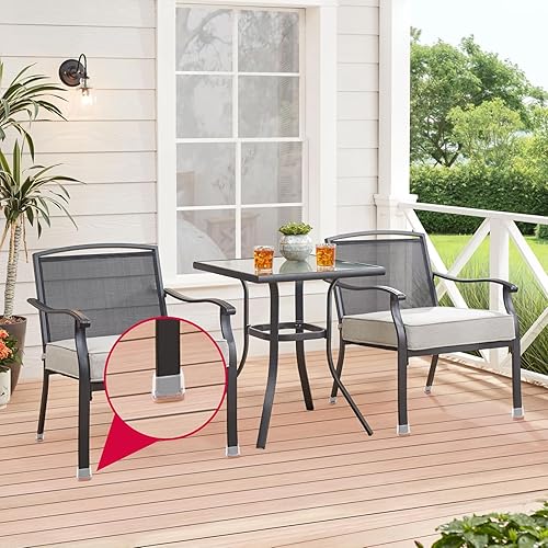 Miniatura 2 de 24 protectores rectangulares de suelo para patas de silla con fieltro, pequeñas tapas de silicona para patas de sillas para suelos de madera dura,