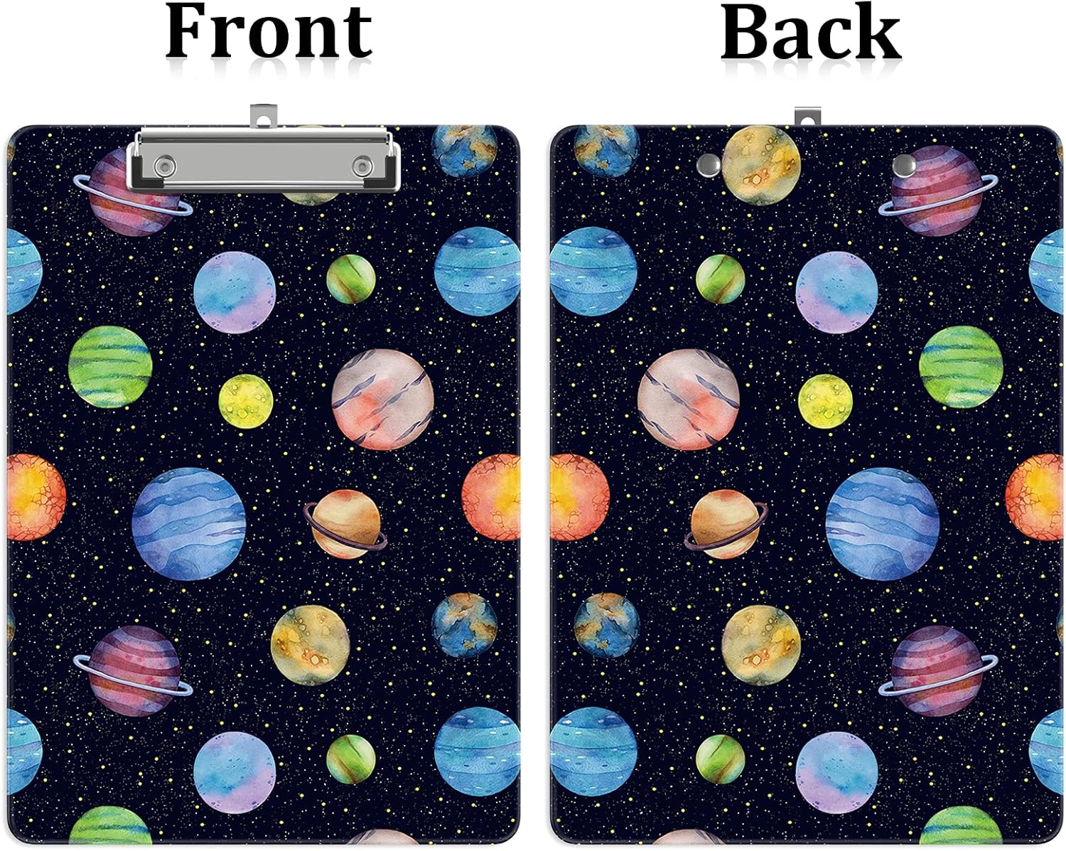 ZAXMEY Plastic A4 Clipboards, Cute Clipboard Stardard Letter Size for Teacher, Kids, Lightweight Clip Board | Decorative Clip Boards | Office Clipboard | School Supplies(Planet). : Office Products