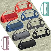 Vista 5 de JCHPINE Funda de silicona para altavoz Bluetooth portátil JBL Flip 6, soporte de transporte protector para accesorios de altavoces JBL Flip 6